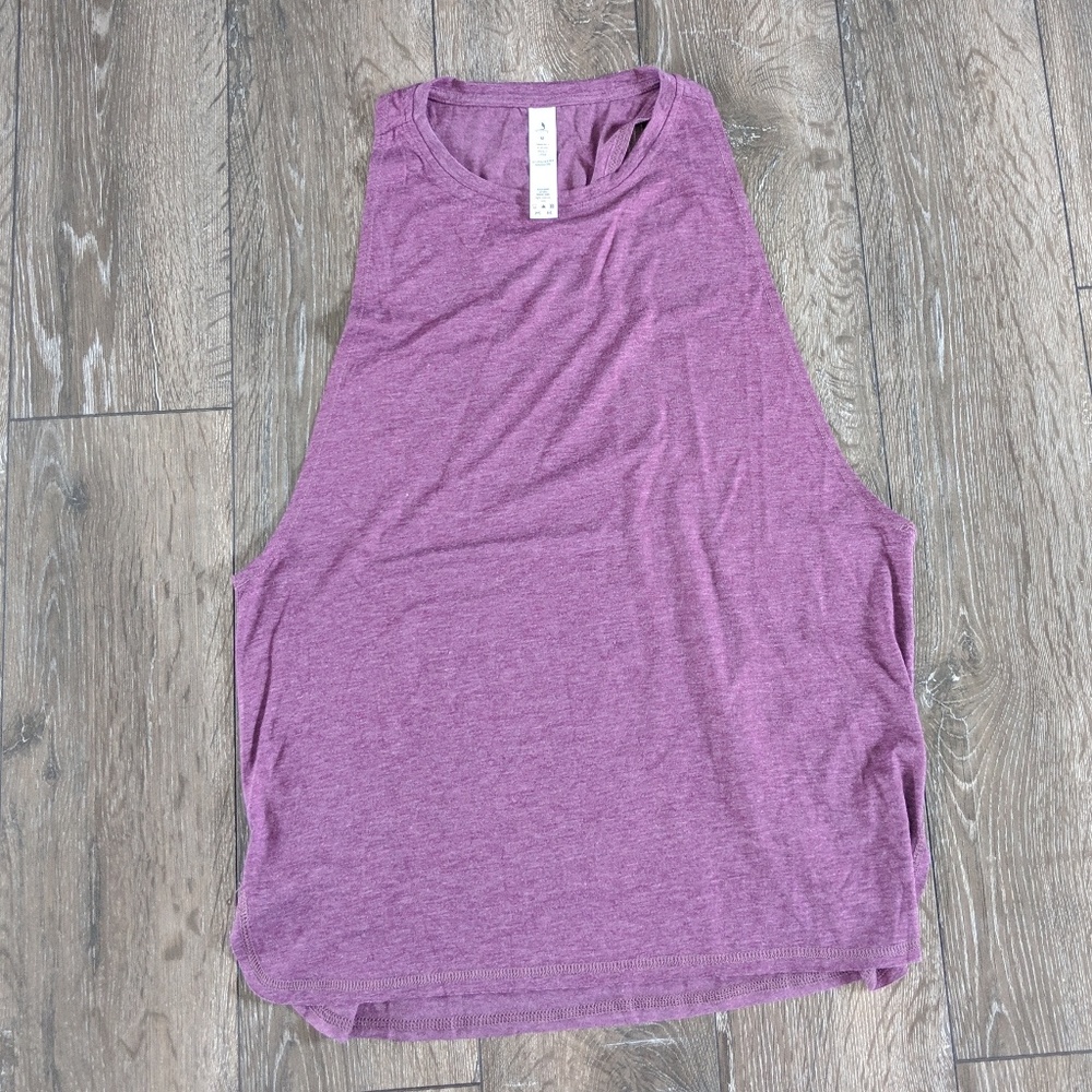 icyzone racerback yoga tank exaggerated arm holes